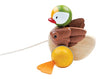 lifestyle_3, PlanToys Wooden Pull-Along Duck Children's Toy brown green yellow