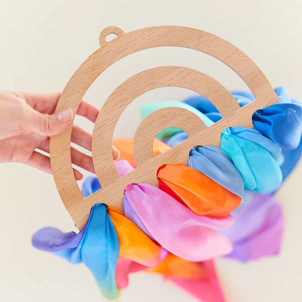 Sarah's Silks Rainbow Playsilk Display | Hazel & Fawn