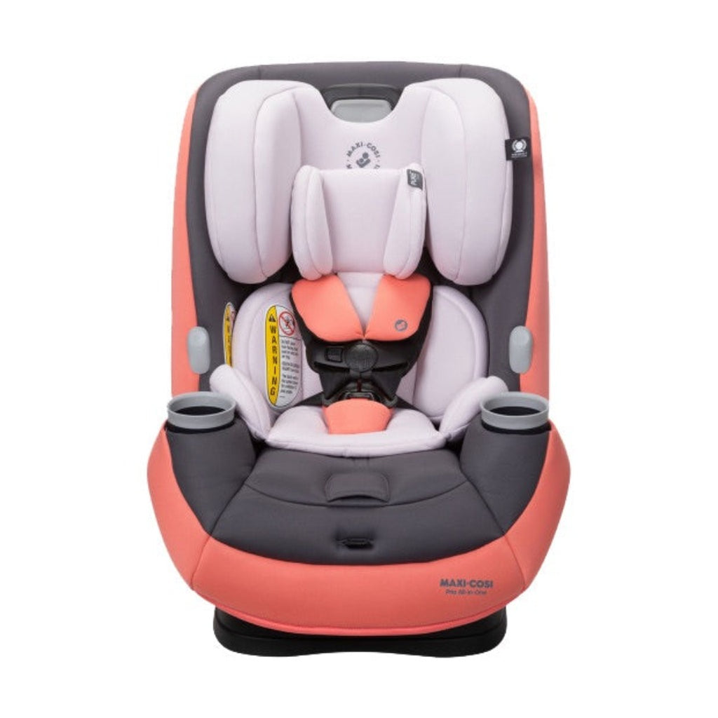 Maxi Cosi Pria All-in-One Convertible Car Seat, bright orange comfortable infant car seat for long rides