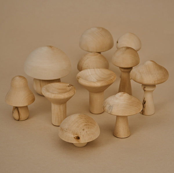 Raduga Grez Natural Mushroom Set Children's Pretend Play Food Toy beige