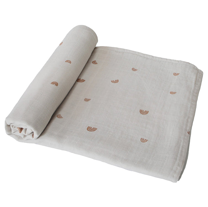 best newborn baby swaddle mushie muslin swaddle