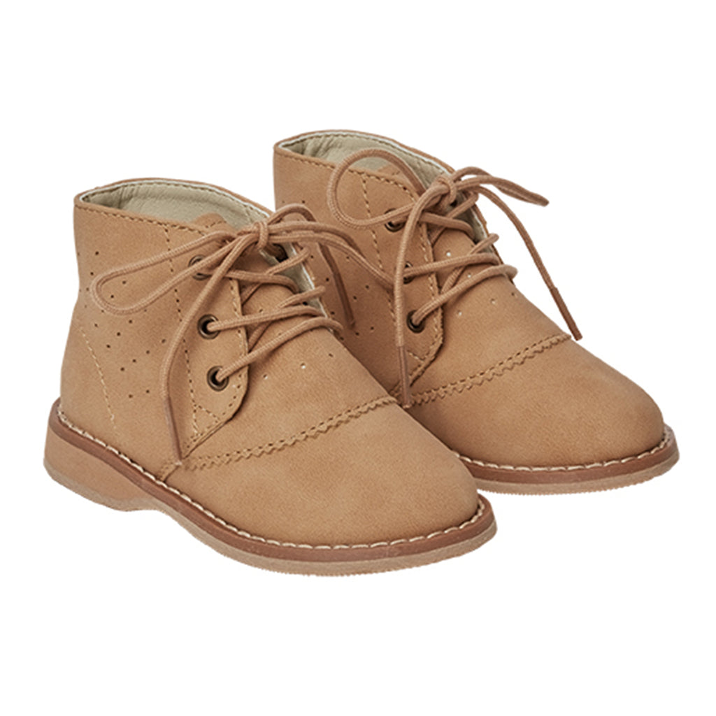 Rylee & Cru Almond Oxford Boots Children's Shoes tan brown