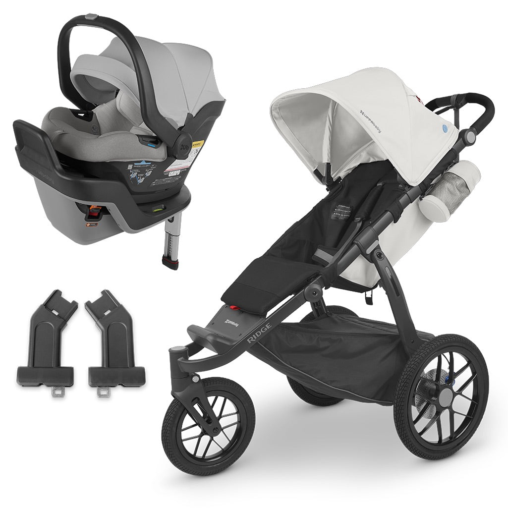 UPPAbaby Ridge Mesa Max Travel System with newborn insert for extra comfort