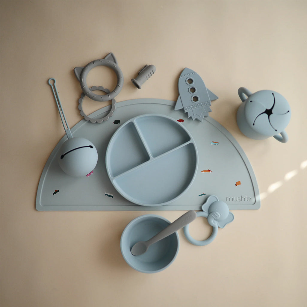 Mushie Baby Placemats in Retro Cars Fun retro car designs perfect for a nostalgic touch to mealtime