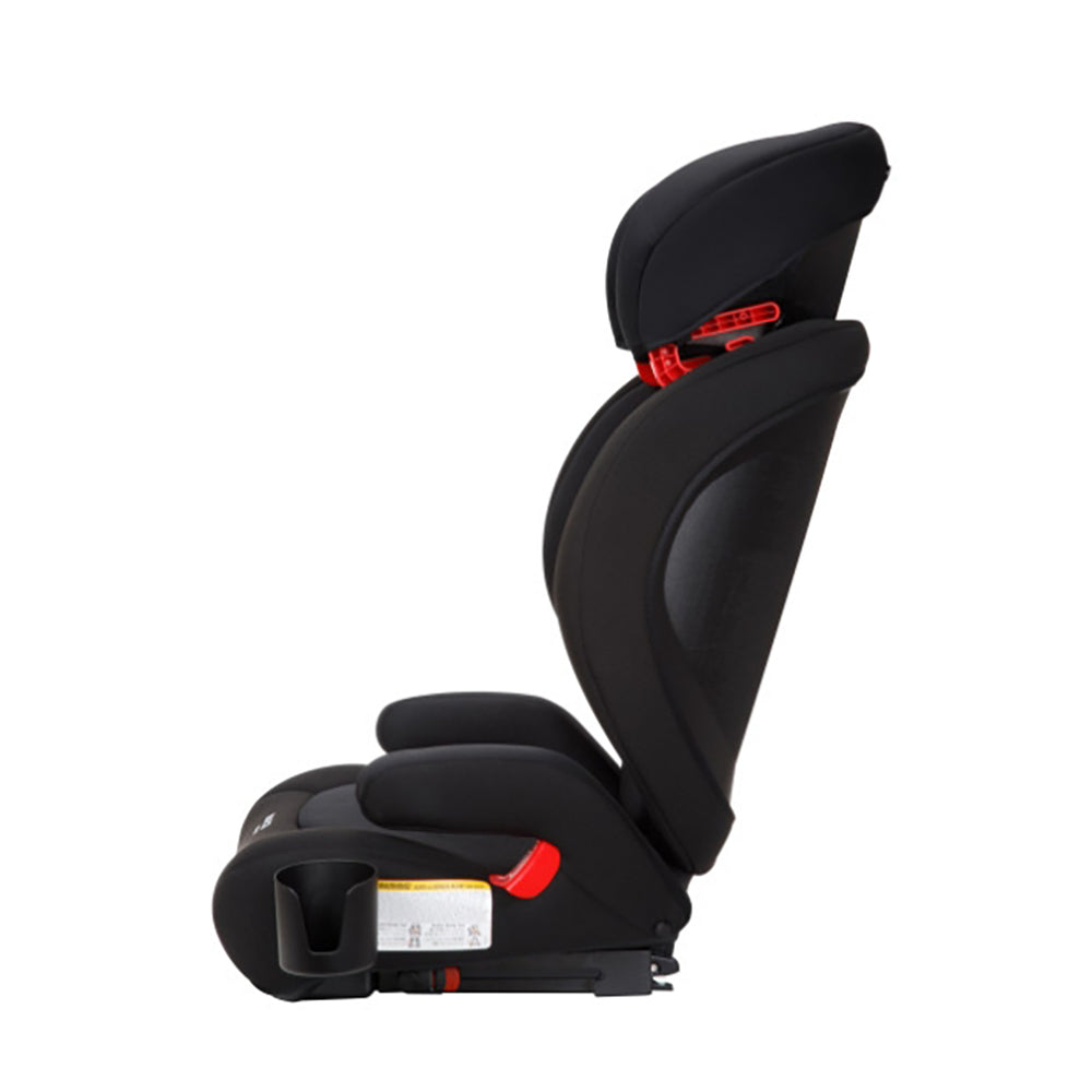 Side view of the Maxi-Cosi RodiSport in Black, a sleek best booster car seat for growing kids.