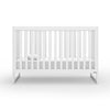 Dadada Austin 3-in-1 Convertible Crib in the color white. Baby furniture, toddler furniture