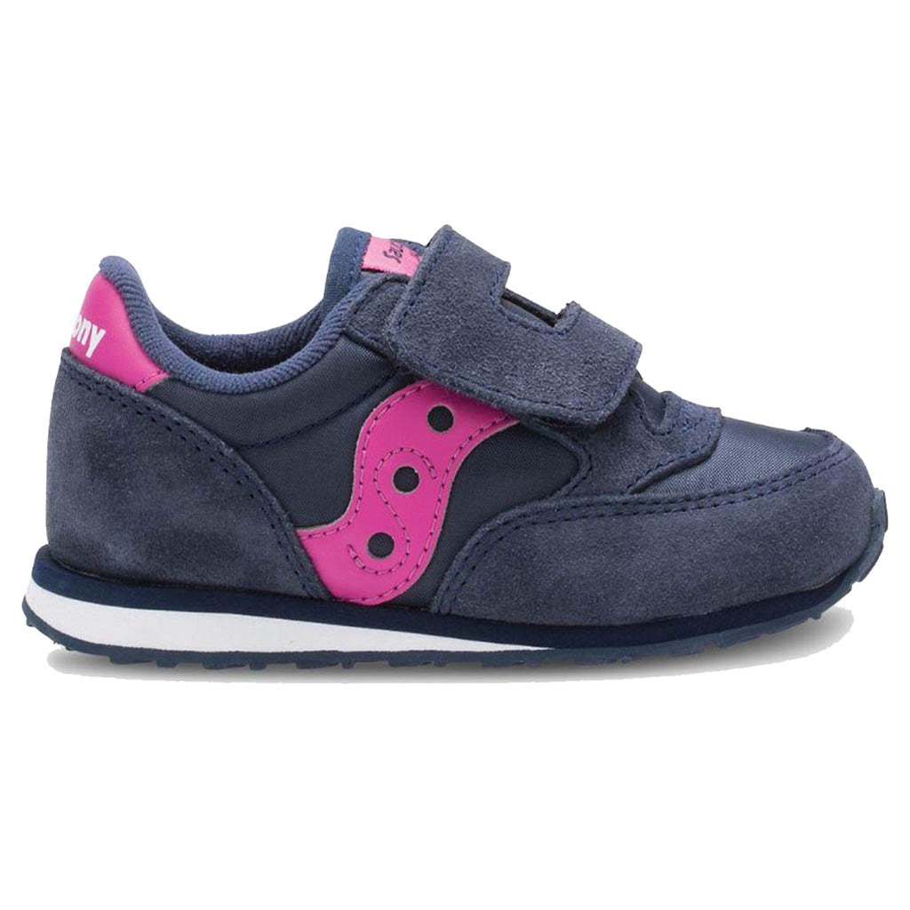 lifestyle_1, Saucony Baby Navy/Pink Jazz HL Shoes Velcro Closure