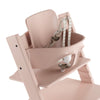 Stokke Adjustable Ergonomic Tripp Trapp Chair Baby Set with Harness light serene pink