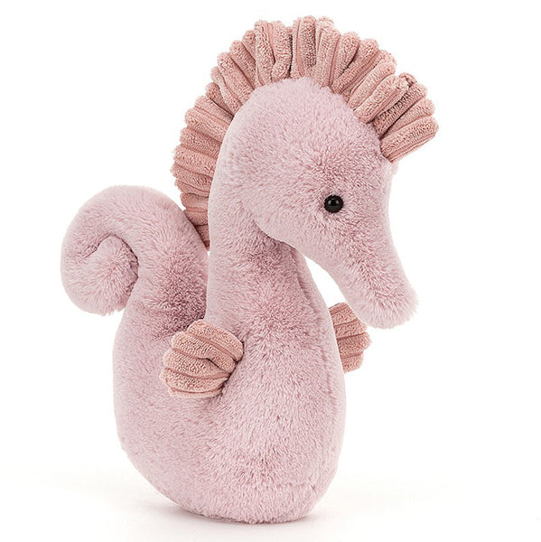 Jellycat medium Sienna Seahorse Children's Stuffed ocean Animal Toy pink  