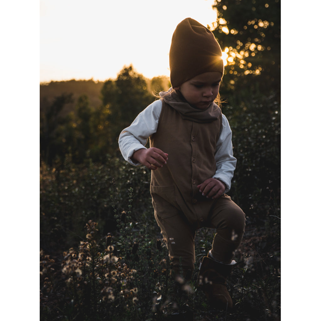 lifestyle_5, The Simple Folk Walnut Free-Range Playsuit Infant Baby Romper