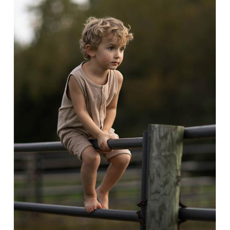  The Simple Folk baby clothing Sage Playsuit