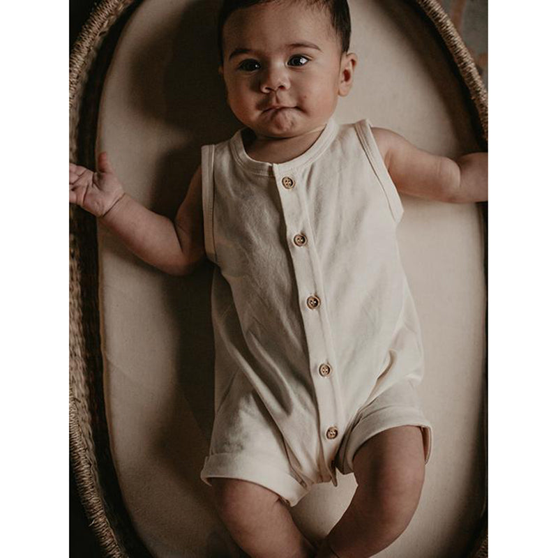 Simple Folk baby boy clothes Sage Playsuit