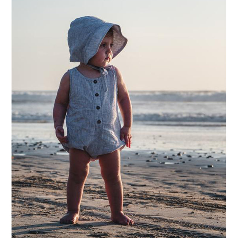 lifestyle_1, The Simple Folk Freedom Romper Organic Linen Baby Playsuit Jumpsuit