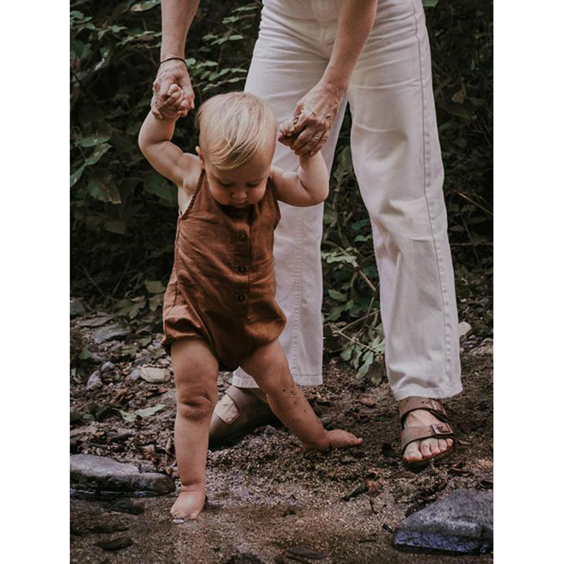 lifestyle_4, The Simple Folk Freedom Romper Organic Linen Baby Playsuit Jumpsuit