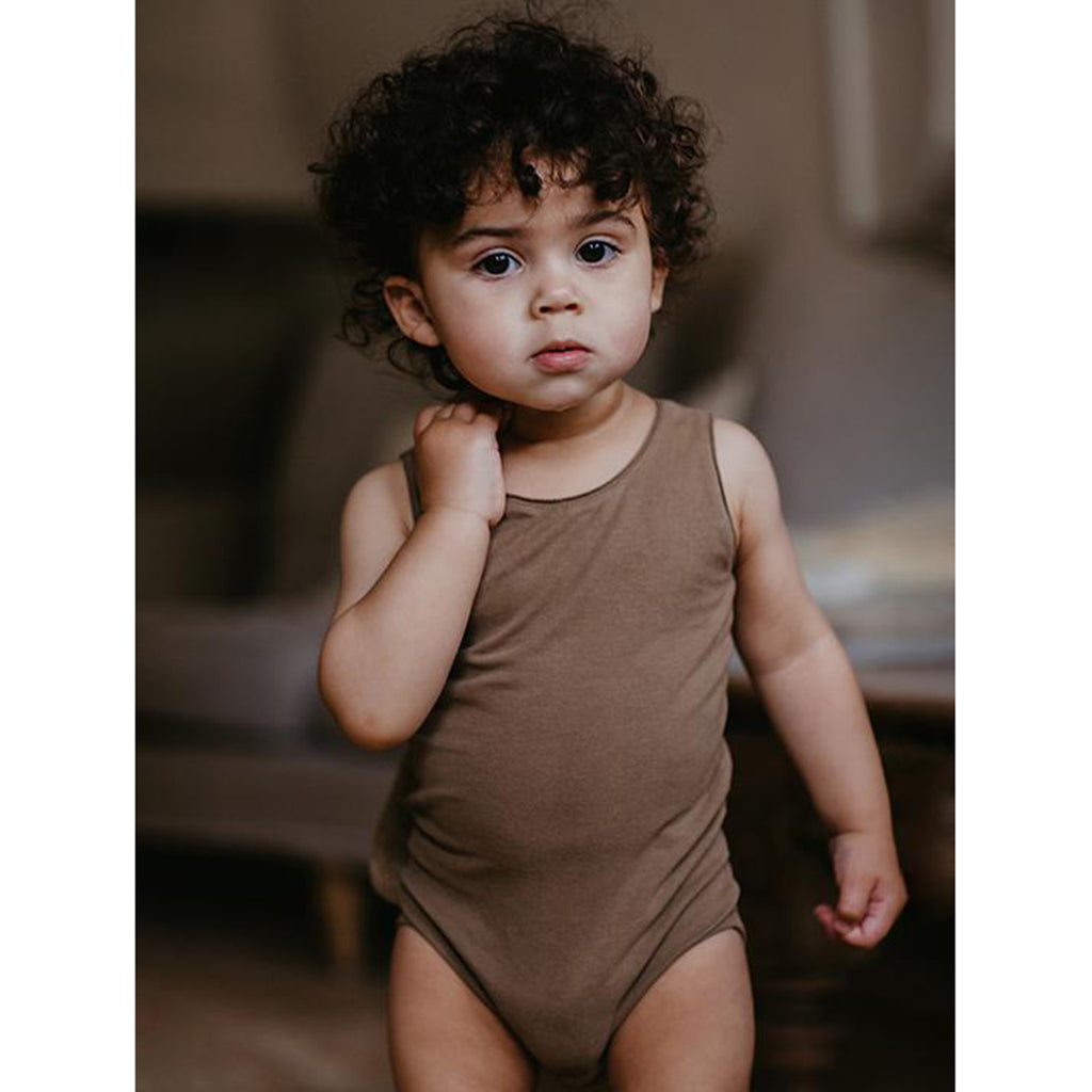 lifestyle_1, Simple Folk Grey Melange Sleeveless Onesie Infant Baby Clothing 