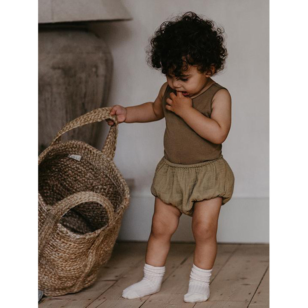 lifestyle_2, Simple Folk Grey Melange Sleeveless Onesie Infant Baby Clothing 