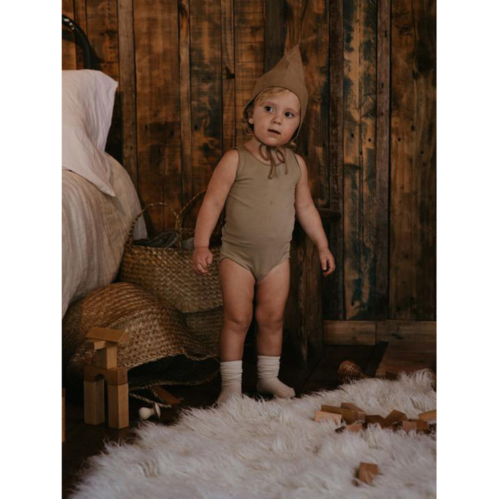 lifestyle_3, Simple Folk Grey Melange Sleeveless Onesie Infant Baby Clothing 