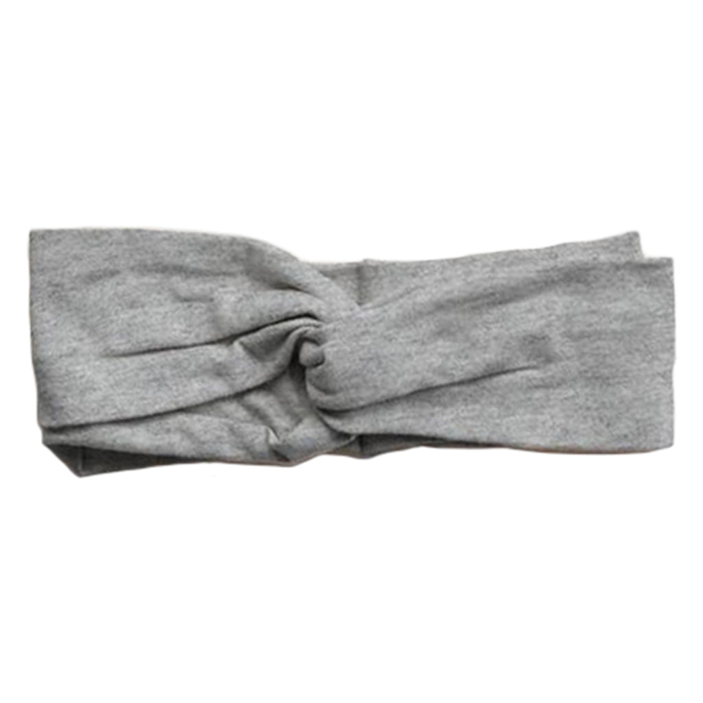 The Simple Folk Grey Melange Twist Headband Infant Baby Accessory