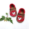 Starry Knight Design Baby Leather Shoes with Design red fox 
