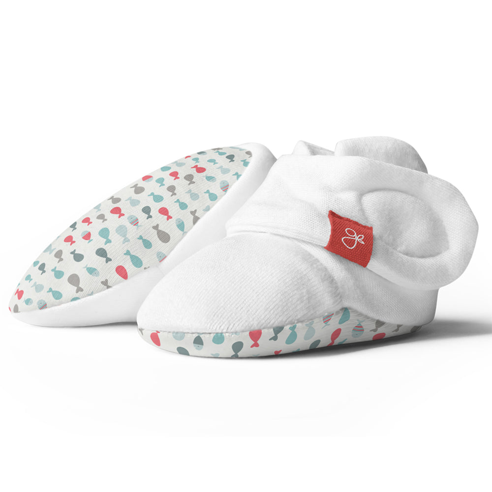 GoumiKids booties for babies in School of Fish