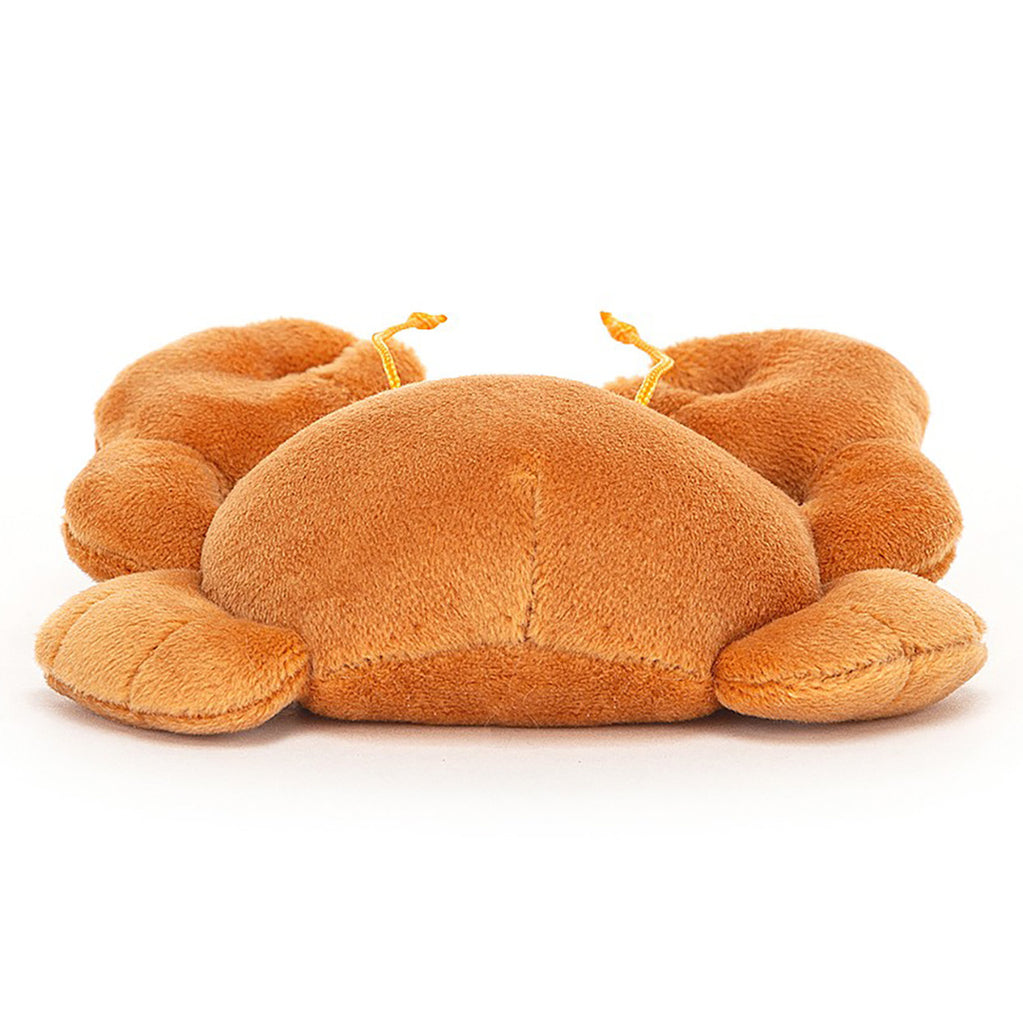 lifestyle_2, Jellycat Crab Sensational Seafood Children's Stuffed Animal Toy orange back