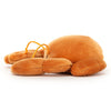 lifestyle_1, Jellycat Crab Sensational Seafood Children's Stuffed Animal Toy orange side