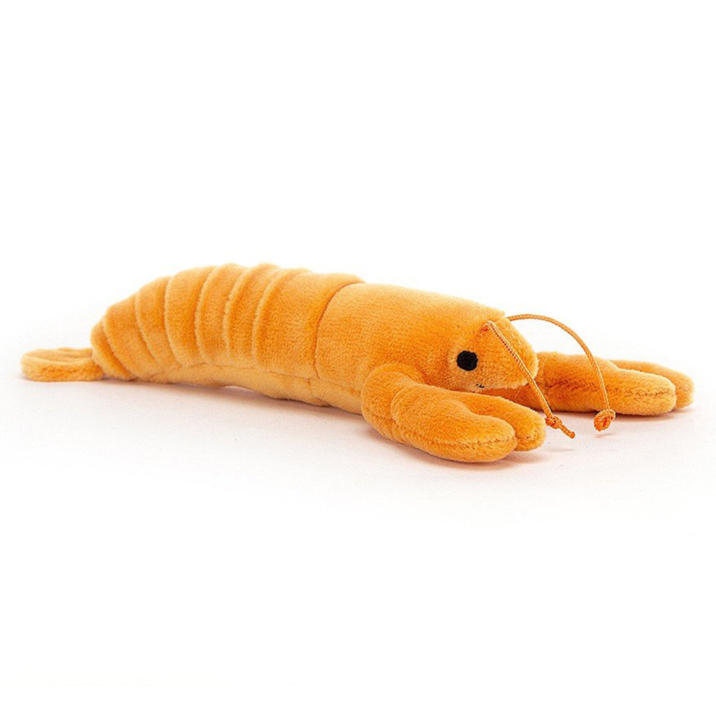 Jellycat Langoustine Sensational Seafood Children's Stuffed Animal Toy bright orange crustacean