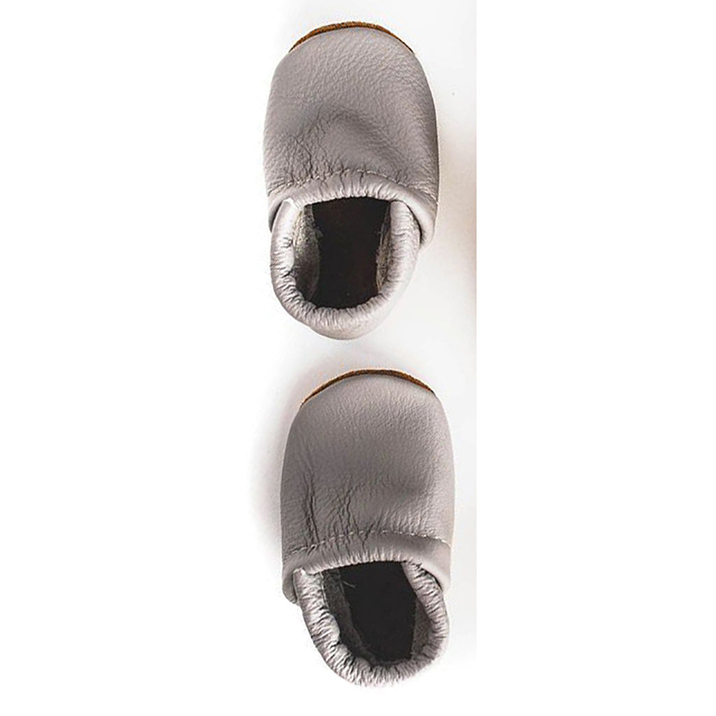 Starry Knight Design Baby Leather Loafers smoky grey 