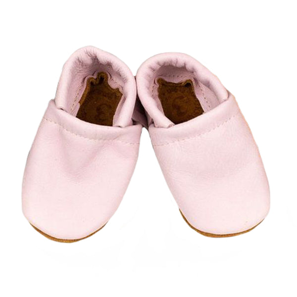 Starry Knight Design Bubblegum Moccasins Baby Leather Shoes light muted pink