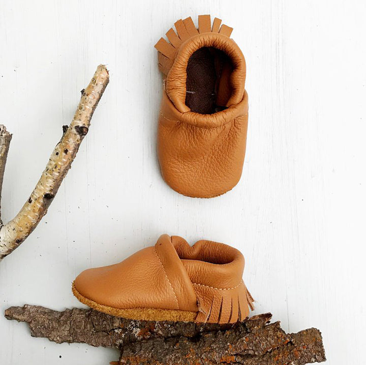 Starry Knight kid shoes Camel Moccasins