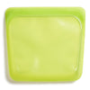 Stasher 100% Platinum Silicone Resealable Reusable Sandwich Bags lime bright green