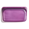 Stasher 100% Platinum Silicone Resealable Reusable Snack Bags dusk dark purple 