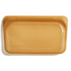 Stasher 100% Platinum Silicone Resealable Reusable Snack Bags honey dark yellow orange 