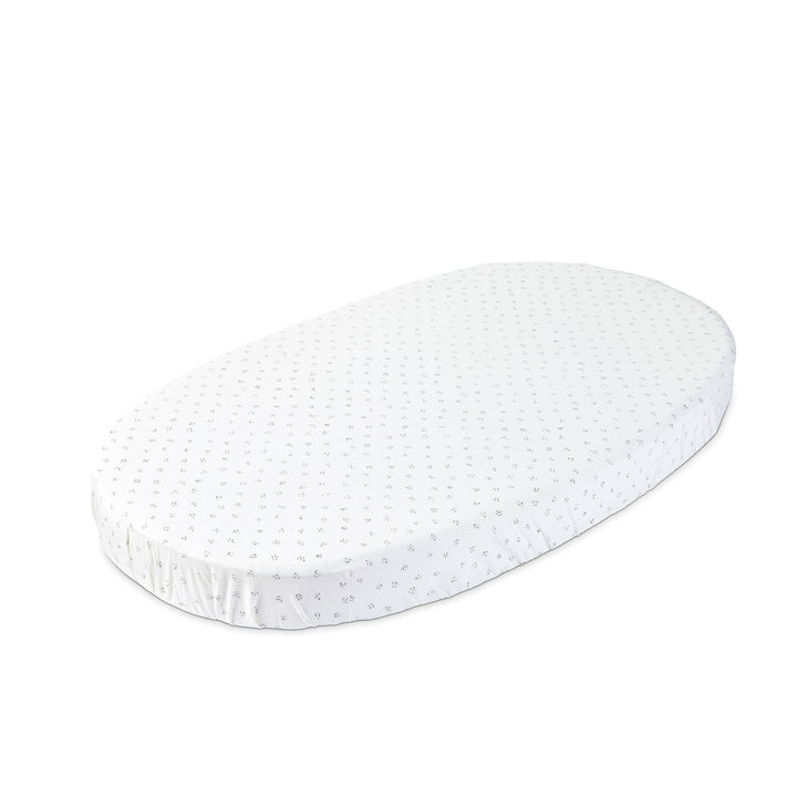 Grey Dotty Stokke Sleepi Mini Fitted Sheet delivers style and comfort in crib sheets for kids