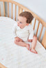 lifestyle_6, stokke oval sleepi junior fitted crib sheet cotton mattress bed