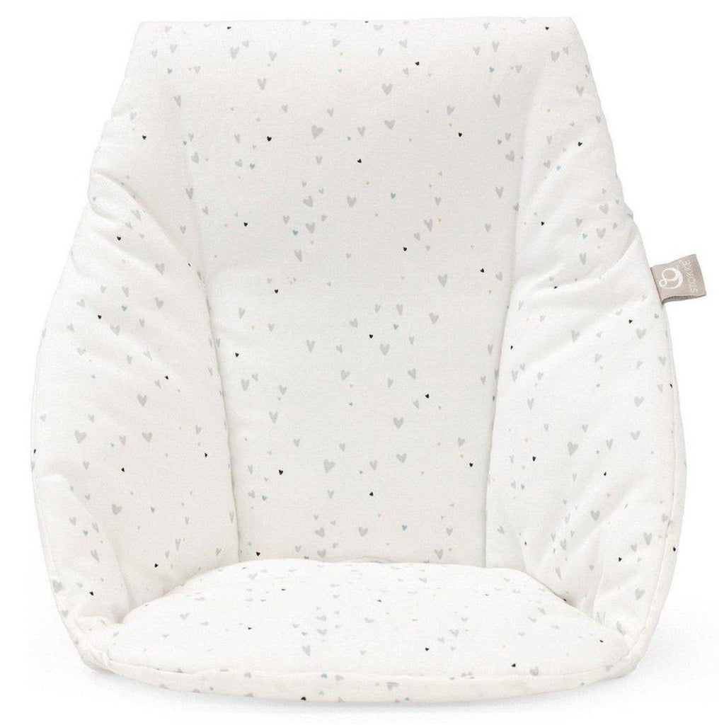 Stokke Mini Baby Cushion for Tripp Trapp High Chair sweet hearts light grey white 