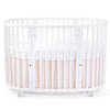 Stokke Sleepi Crib Bed Skirt infant baby light blush pink