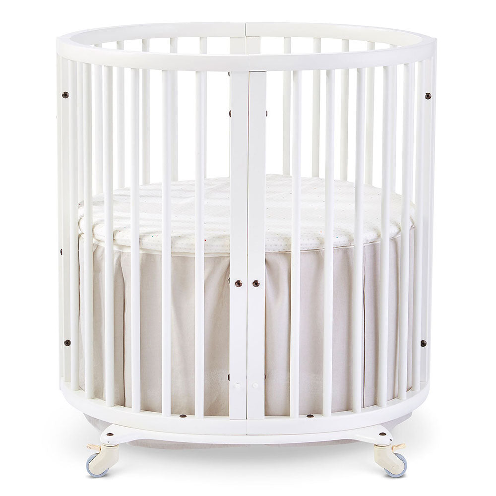 Stokke Sleepi Mini Crib Bed Skirt infant baby light grey 