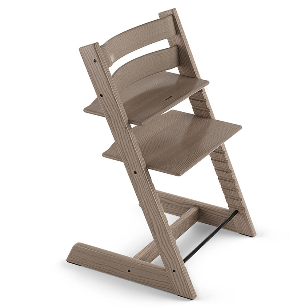 Stokke Beech Wood Adjustable Ergonomic Tripp Trapp Chair ash taupe brown beige 