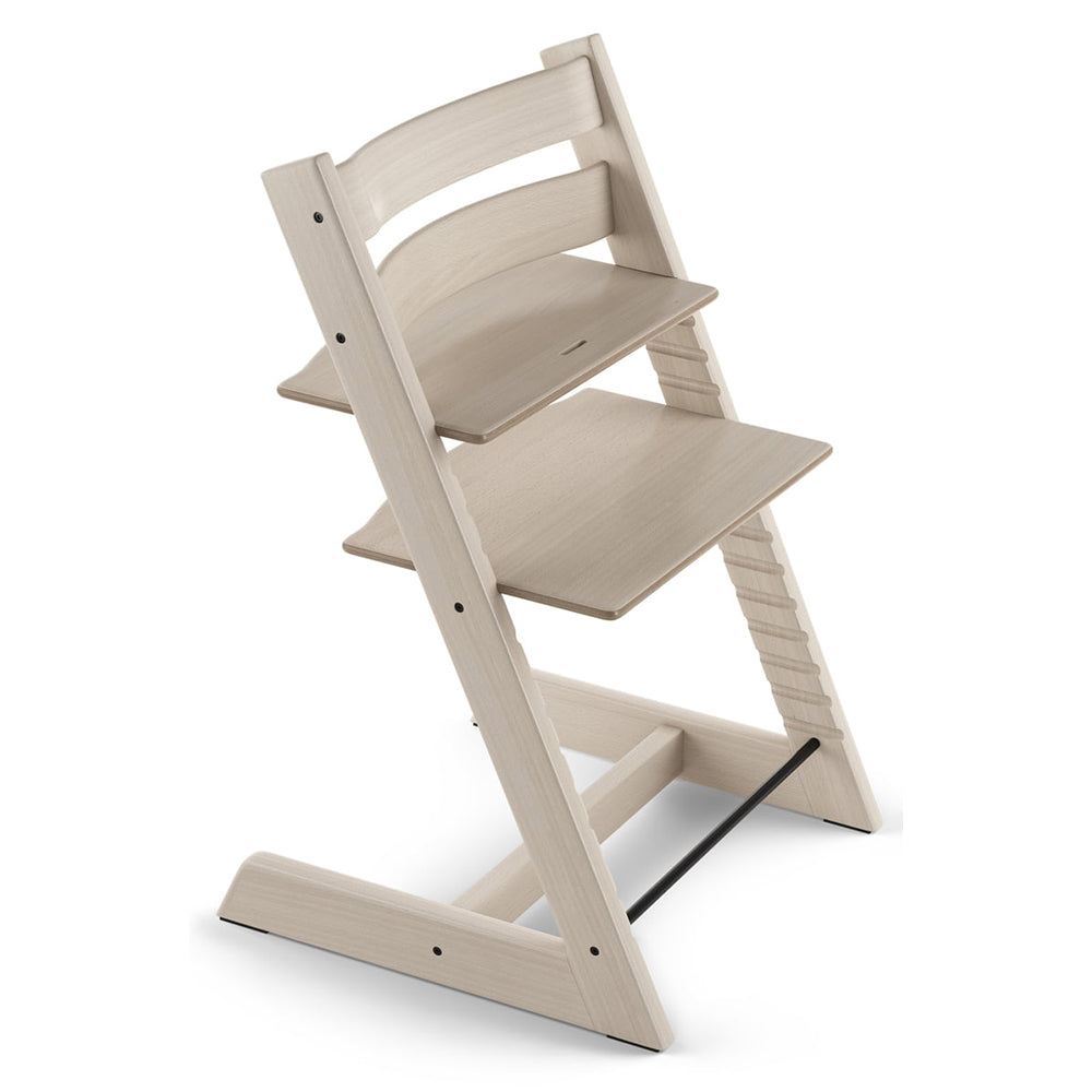 Stokke Beech Wood Adjustable Ergonomic Tripp Trapp Chair oak white wash natural light pastel