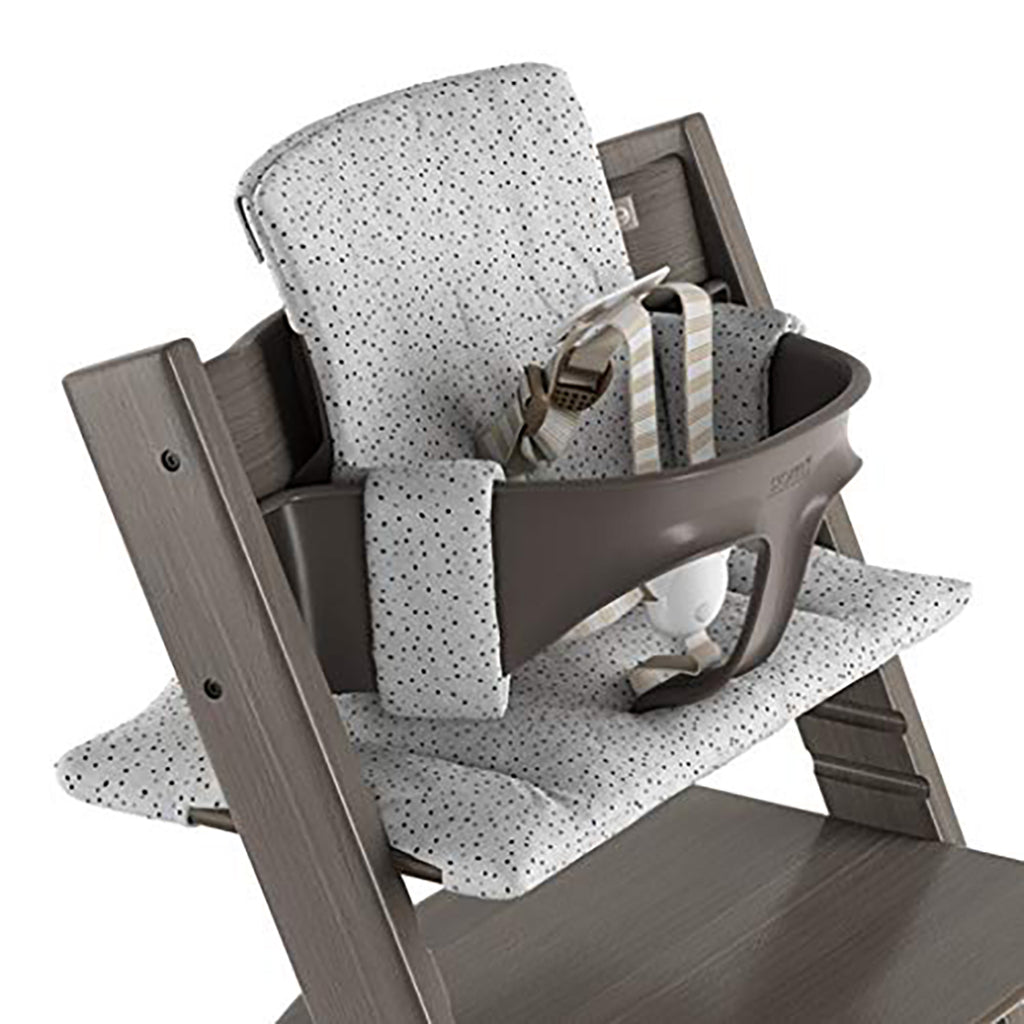 Stokke Tripp Trapp High Chair Cushion cloud sprinkle polka dot grey