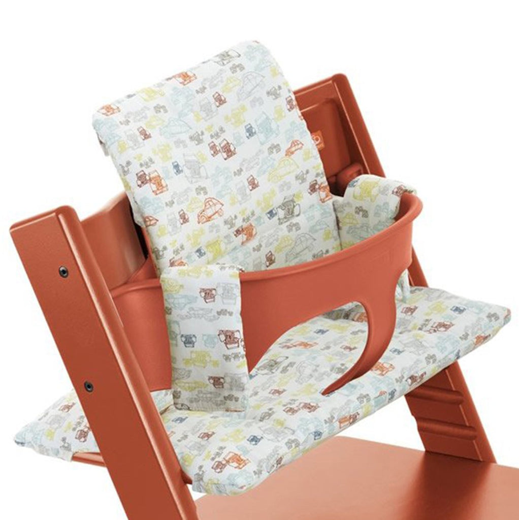 Stokke Tripp Trapp High Chair Cushion retro cars green multicolored 