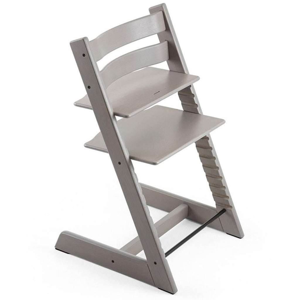 Stokke Beech Wood Adjustable Ergonomic Tripp Trapp Chair oak grey wash 