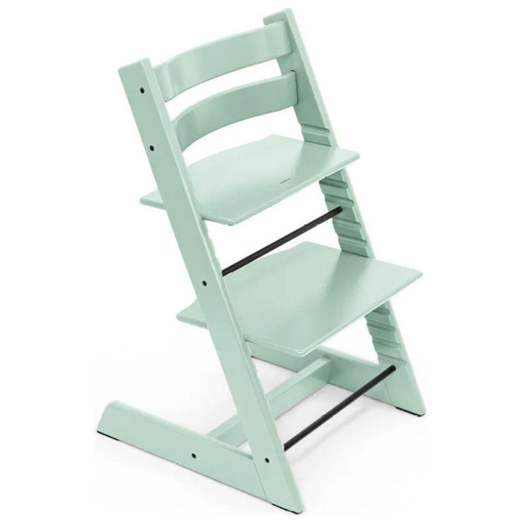 Stokke Beech Wood Adjustable Ergonomic Tripp Trapp Chair soft mint green 