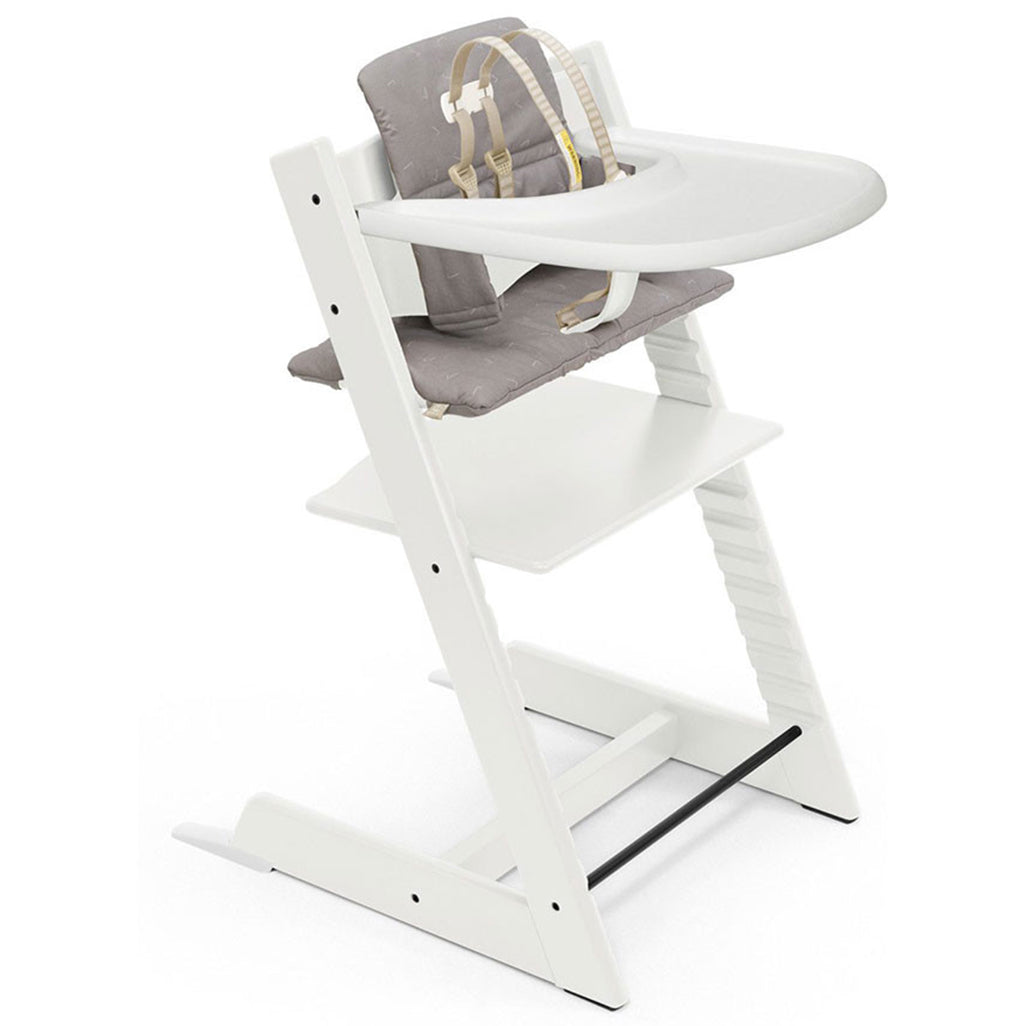 Stokke Beech Wood Tripp Trapp High chairs baby in white