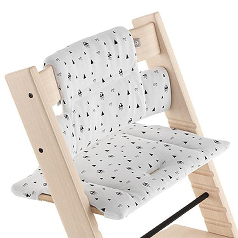 Stokke Tripp Trapp High Chair Cushion white mountains blue 