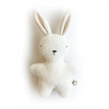 Ouistitine White Plush Rabbit Children's Stuffed Animal Toy all white fabric, black eyes & nose