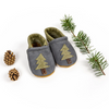 Baby Leather Pine Shoes Flint/Lichen by Starry Knight