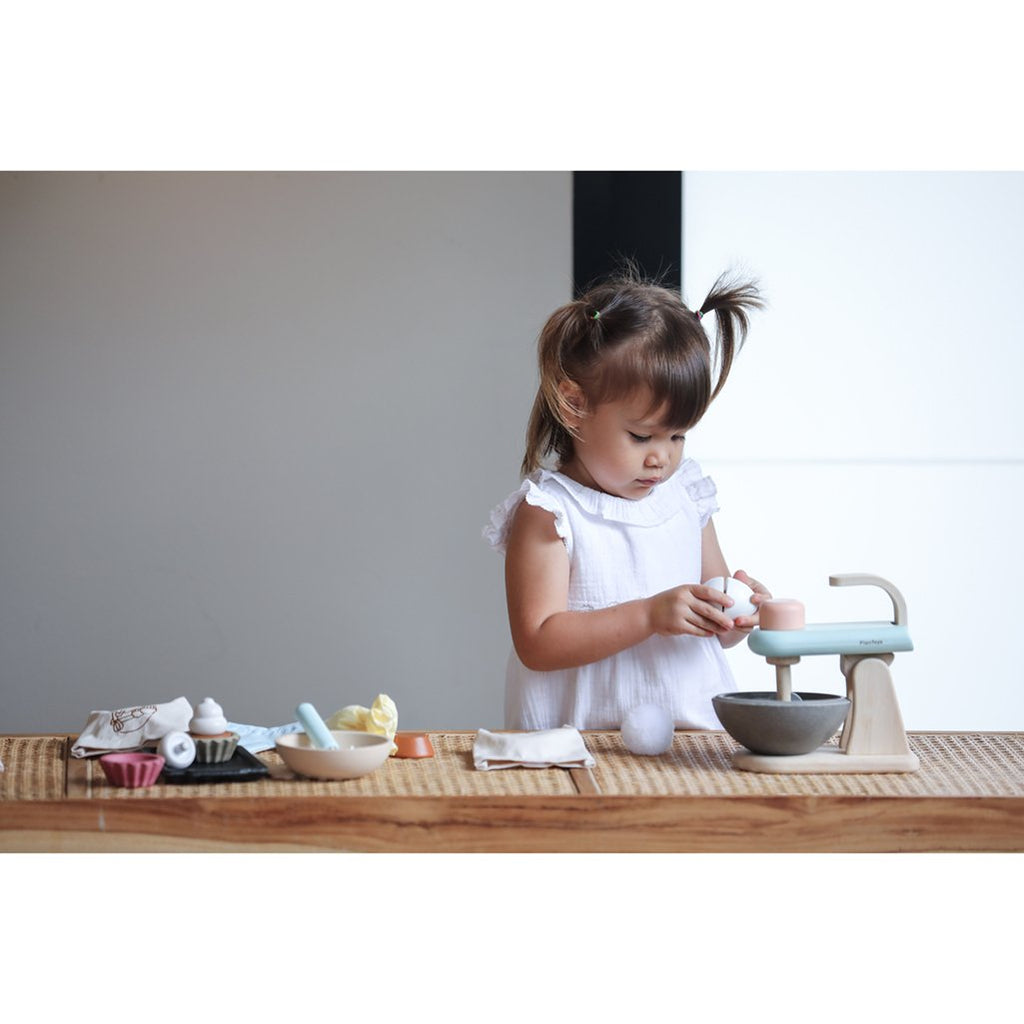 lifestyle_3, Plan Toys Stand Mixer Set Children's Pretend Play Kitchen Food Toy