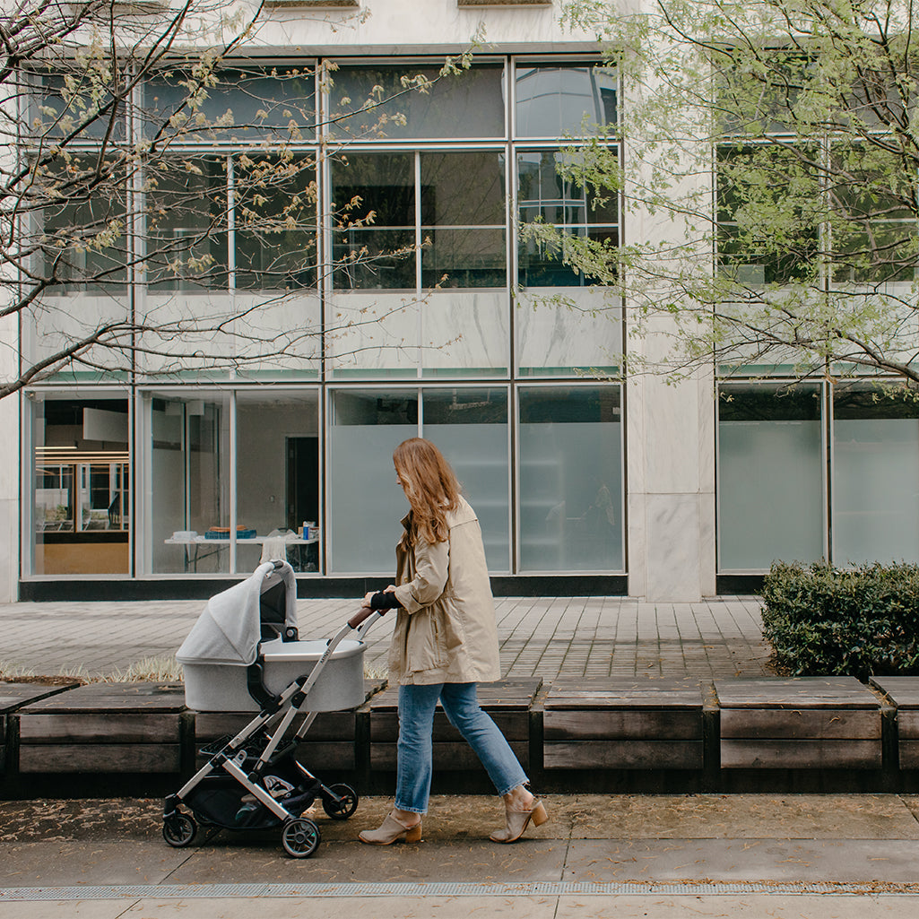 Uppababy Cruz Stroller with Bassinet Accessory in Stella